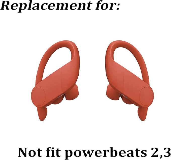 Replacement Eartips Silicone Earbuds Buds Set for Powerbeats Pro Beats Wireless Earphone Headphones,4 Pair (Red)