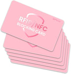 WHonor RFID Blocking Card 6 Pack, One Card Protects Entire Wallet for Women, Credit Debit Card Protector, Anti-Theft NFC Contactless Blocker