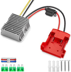 18V to 12V Step Down Converter Aadpter Compatible with Milwaukee M18 Batteries, DC 12 Voltage Battery Power Adapter, Automatic Buck Converter Regulator with Fuse for Golf Cart