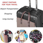 Luggage Straps for Suitcases TSA Approved, Travel Accessories to Connect Two Suitcase, Add Bag Luggage Straps for Carry On Your 3 Luggages Adjustable Buckle Belt, 2Pack Black