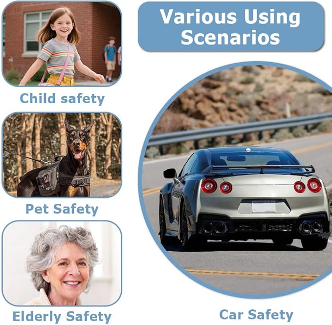 Undetectable GPS Tracker for Vehicles Work with Built-in APP (Compatible with Android Device),Mini Car Tracker Tag With Magnet Global Coverage,Hidden Car Locator Device, No Monthly Fee or Subscription