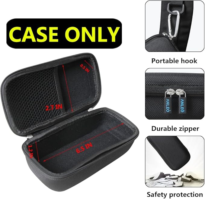 Anleo Hard Travel Case for Anker 25,000mAh Laptop Power Bank (Black) - Protective Storage Box Compatible with Anker 25K, Durable EVA Shell