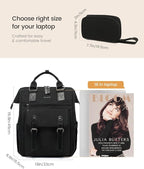 LOVEVOOK Laptop Backpack Women, Nurse Bags Teacher Work Backpack with Laptop Compartment, Water Resistant Computer Backpack Purse for Women College Business Travel Laptop Backpack, 15.6 Inch, Upgraded