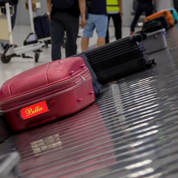 Custom Embroidery Luggage Handle Wrap with Your Name/Text,Personalized Luggage Handle Wraps/Identifiers/Tags/Grips for Travel Suitcase (1PC)