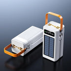 High-Capacity Solar Battery Banks, 120W External Power Packs, 50000mAh Survival Gear, Built-in Cable Chargers, Multi-Output Portable Stations