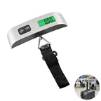 Portable Electronic Scale, Handheld Digital Luggage Weight Scale with 110 lbs/50 kg Capacity, 0.1 lb/10 g Precision, LCD Backlight Display for Travel, Fishing, Shopping, Home Use