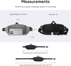 TOPEAST Waist Pack 4L Large Capacity Fanny Pack with Hidden Water Bottle Pocket, Water Resistant Crossbody Sling Bag for Men Women, Adjustable Belt Bag for Hiking Running Travel Cycling
