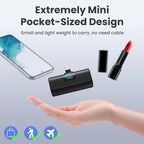 [2-Pack]Portable Charger for iPhone 17/16/15 Series,Upgraded 5200mAh PD USB C Power Bank Built-in USB-C Connector, Battery Pack Compatible with iPhone 17/17 Pro/17 Pro Max/16/15 Series,Samsung,Android