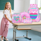 WZLVO Kids Luggage for Boys and Girls, Cute Dinosaur Unicorn Rolling Wheels Suitcase for Toddler Children