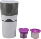 Asixxsix Pour Over Mug for, Portable Stainless Steel Manual Drip Coffee Maker Leakage Proof for Camping Hiking Office Home, Dishwasher
