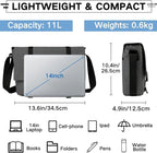 VASCHY Messenger Bag,Water Resistant Casual Lightweight Slim Crossbody Shoulder Bag for Men Women Work School for 14in Laptop