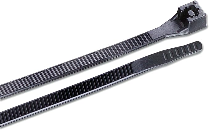 Gardner Bender 45-104UVB Cable Ties, 4 Inch., 18 lbs. Tensile Strength, Wire / Cord Management Industrial and Household Use, Nylon Zip Tie, 30 Pk. UV Resistant Black
