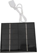 Alomejor Portable Solar Charger,efficient 1.2W 5V mini polycrystalline Solar Panel USB for Travelers Hikers Campers Emergency Outdoor use