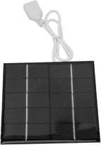 Alomejor Portable Solar Charger,efficient 1.2W 5V mini polycrystalline Solar Panel USB for Travelers Hikers Campers Emergency Outdoor use