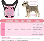 Mosago Dog Backpack Carrier, Pet Sling Front Backpack for Small Medium Dogs 10-16 Lbs, Legs Out, Adjustable Wearable Puppy Chest Travel Bag, Thick Straps & Cushion, Easy-Fit for Hiking/Walking/Camping