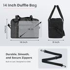 14 inch Small Gym Bag for Women & Men- Mini Duffel Bag Lightweight Carry On Bag Sports Bag for Travel,Sport,Workout-Navy Blue