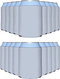 PartyPrints 1000 Pack Frost Blank Can Cooler Sleeves, Customizable Bulk Can Coolers, Extra-Thick Collapsible Drink Insulator Sleeve, Beer Can Coolers for Party Beverages