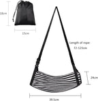 Travel Footrest for Airplane Office and Commute Adjustable Portable Foot Hammock with Soft Padding for Flights Rides and Desk Use