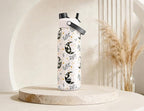 POWCAN 32 oz Insulated Water Bottle with 2-in-1 Straw and Spout Lid, Keep Cold 24H, Leak-Proof, BPA-Free, Double Wall Stainless Steel Water Bottle for Sports, Gym, Travel and School (Moonlight Garden)