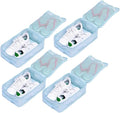Travel Shoe Bags, Foldable Waterproof Shoe Pouches Organizer-Double Layer (4 Blue Shoe Bag)