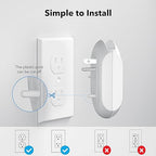 BN-LINK 3-Outlet Extender, Multi Plug Outlets with 3 USB Ports (3.4A Total), Dusk-to-Dawn Sensor Night Light, Surge Protector with Top Phone Holder, for Traveling, Home, School, Office
