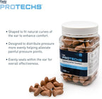 Flents Protechs Foam Ear Plugs, Contoured for Comfort, Ideal for Work with Loud Noise, Heavy Machinery, Construction, Studying & Traveling, NRR 32, Beige, Easy to Use, 100 Pair