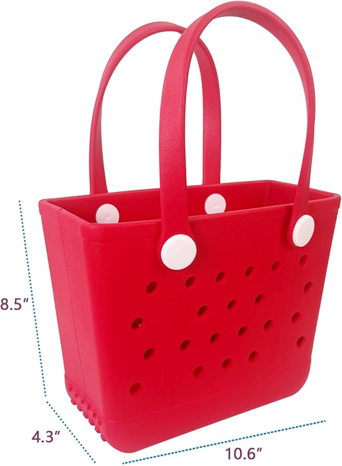 Lightweight Extra large Rubber Beach Bag Small mini Tote Bag for Gym Waterproof medium Open Handbag for Pool Sports