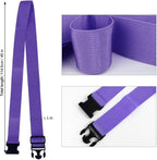 2Pack Luggage Straps for Suitcases, Travel Connector for Carry On Bag, Add Bag to Connect Two Suitcases, Adjustable Belt Attachment Accessories for Connect Your 3 Luggages, Purple