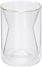 Normcore Pour Over Coffee Maker 2.0 (320ml / 10.8oz) – Double Wall Borosilicate Glass Coffee Dripper, Portable with EVA Case, Fits 185 Wave Filter, Manual Pour Over Coffee Brewer, Clear