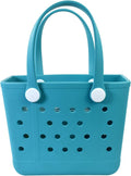 Lightweight Extra large Rubber Beach Bag Small mini Tote Bag for Gym Waterproof medium Open Handbag for Pool Sports