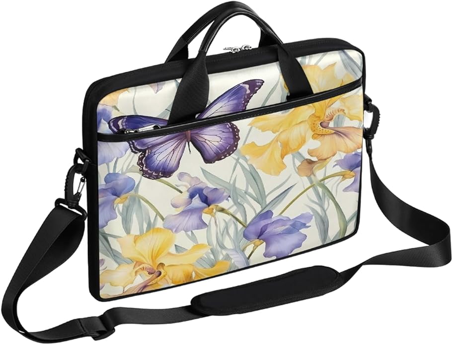 Laptop Shoulder Bag for Women Men, Waterproof Computer Case Messenger Bag Briefcase for Business Office Travel