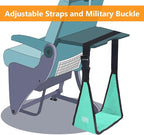 Airplane Footrest with No Feet Clashing Support Design, Portable Travel Foot Hammock to Relax Your Foot, Memory Foam Plane Foot Rest to Relieve Feet Soreness - Long Flights Essentials
