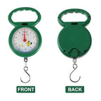 Beaupretty 4pcs Portable Luggage Scales with Plastic Handle, Handheld Spring Hanging Hook Fish Scale and Vegetable Weighing Tool for Travel and Kitchen Use, Random Colors