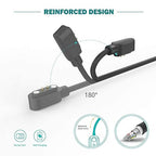 Smartwatch Charger, Magnetic Charging Cable for IDW13/15/16/17/19/21/23/25/26/28, ID208, GTX20, Replacement USB Magnetic Charger Compatible with VeryFit/VeryFitPro App Models Smart watch,, Black