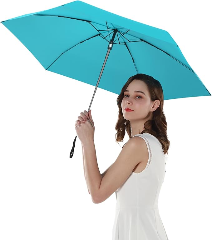 RUMBRELLA Mini Teflon Purse Umbrella With 99% UV Protection for Travel