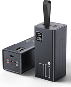 Portable Charger 70000mAh Power Bank Fast Charging, External Battery Pack High Capacity, 30W USB C Battery Bank PD&QC 3.0,5 Output 2 Input, LED Display Powerbank for iphone Tablet Camping Travel