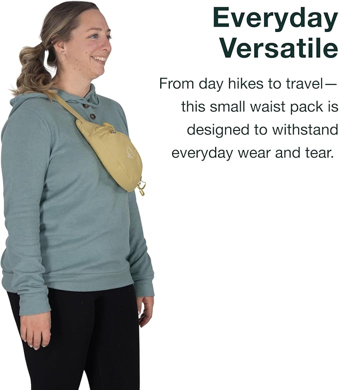 Osprey Daylite Mini Waist Pack - Lightweight Belt Bag with Crossbody Shoulder Carry Option