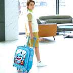 WZLVO Kids Luggage for Boys and Girls, Cute Dinosaur Unicorn Rolling Wheels Suitcase for Toddler Children