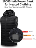 OKZU 5V 2A Power Bank for Heated Vest, Jacket, Stadium Seats, Chair, 10000mAh Fast Charging Battery Pack for USB Heated Clothing, Heated Blanket, Coat, Sleeping Bag