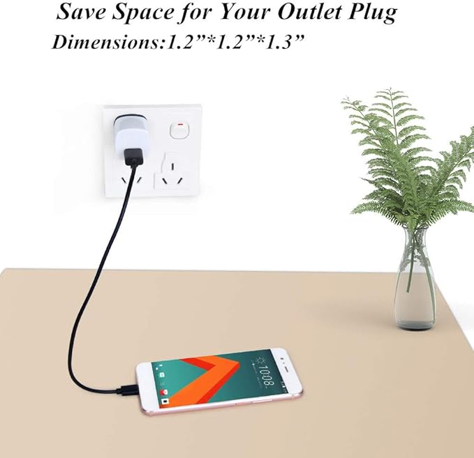 Wall Plug USB 10 Pack, iPhone Charging Block,1A 5V One USB Power Adapter Charge Plug Cube Block Box for iPhone 15 14 13 12 11 Xs XR X 8, Galaxy S21 S20 S10e S9 S8 A71 Note20, LG G8 G6, Google Pixel
