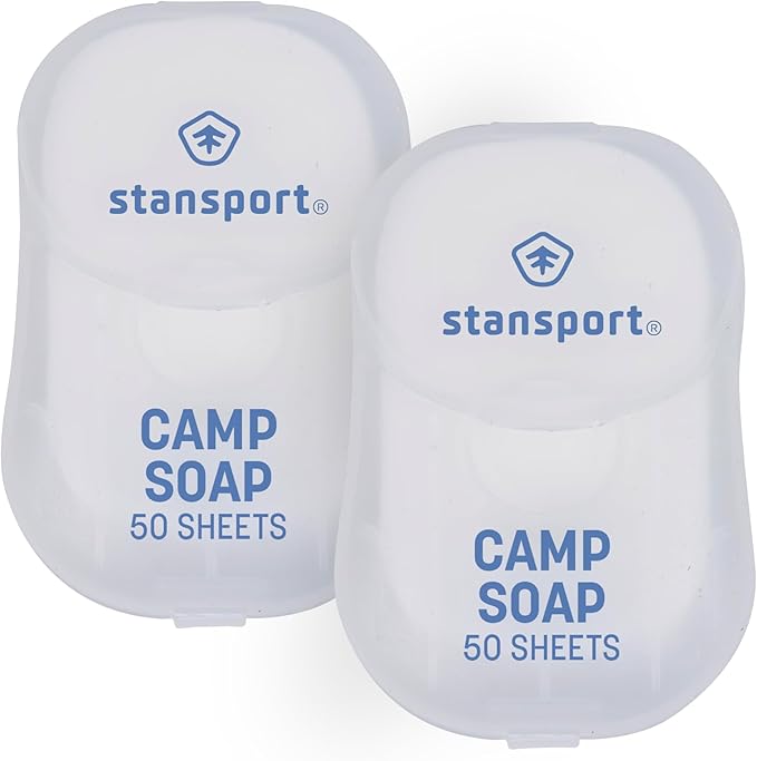 Stansport Camp Soap Sheets- 50 Counts (pack of 2)