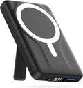 Azmuth Magnetic Power Bank,10000mAh for MagSafe Battery Pack, 22.5W PD Fast Charging,LED Display & Foldable Stand Wireless Portable Charger for iPhone 17/16/15/14/13/12/Pro/Pro Max/Plus,Deep Black