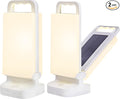 Solar Camping Lantern 6000mAh 2 Pack, USB Rechargeable Camping Light & Power Supply, Dimmable LED Night Lamp with Up to 80Hrs Runtime, Survival Gear for Emergency, Hurricane, Hiking & Outdoor, Indoor