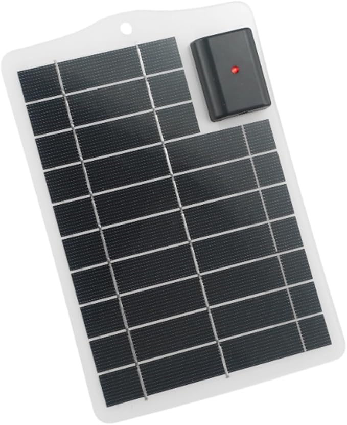 Minhe Portable 5W USB Solar Charger Panel For Outdoor Use, Efficient Charging Solution For Mobile Phones And Tablets(white)