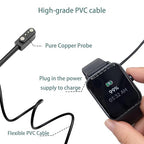 2-Pack 3.3FT Smart Watch Charger Magnetic 2Pin USB Charging Cable for Veryfitpro Letsfit Willful YAMAY SW023 ID205L SW021 ID205U ID205S SW025 Uwatch 3S