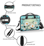 Laptop Shoulder Bag for Women Men, Waterproof Computer Case Messenger Bag Briefcase for Business Office Travel