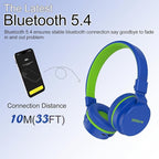 Kids Bluetooth Headphones,Lightweight Kids Headphones Wireless,85/94dB Safe Volume,40H Playtime,Fast Charging,Bluetooth 5.3,Over Ear,Toddler Headphone Built-in Mic for School/Tablet/Travel (Blue)