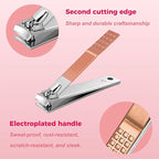 Nail Clippers Set, 10 PCS Professional Manicure Set and Pedicure Kit with Travel Case,Stocking Stuffers, Christmas Gift for Men and Women