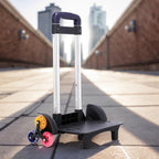 6 Backpack Trolley Foldable Cart with Telescopic Handle Luggage Travel Hand for School Bags Foldable with