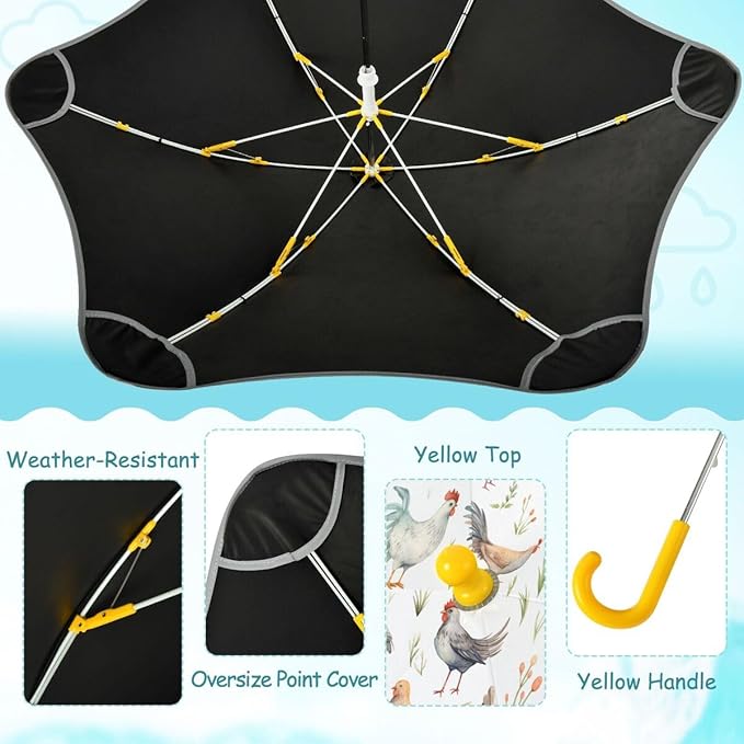ALAZA Kids Umbrella Stick Umbrellas Cute Umbrella for Boys Girls Toddler UV/Sun Rain Windproof